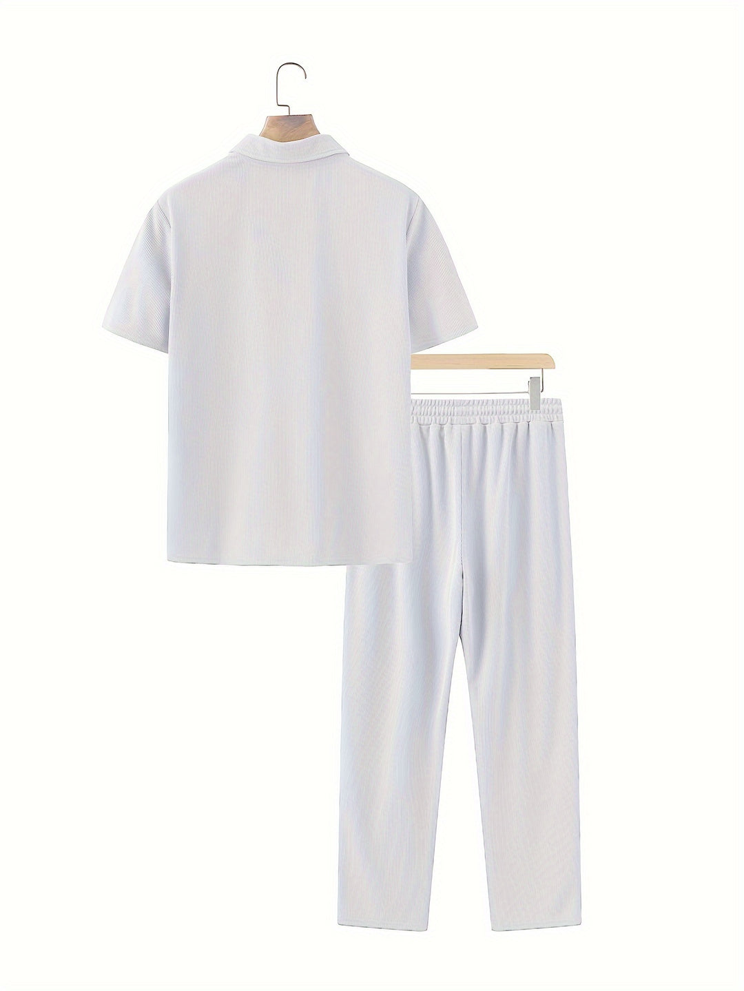 Men's Two-piece Set | Short-Sleeve Shirt & Pants | Casual & Comfortable