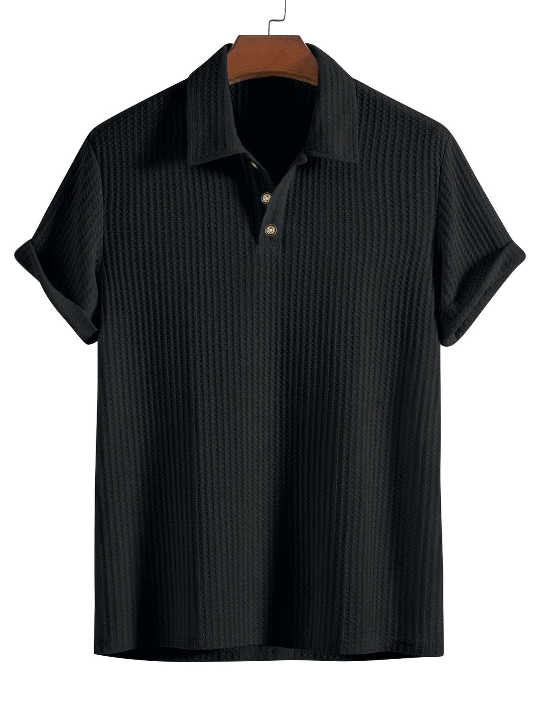 Men's Ribbed Shirt | Soft & Breathable | Stretch & Short Sleeves