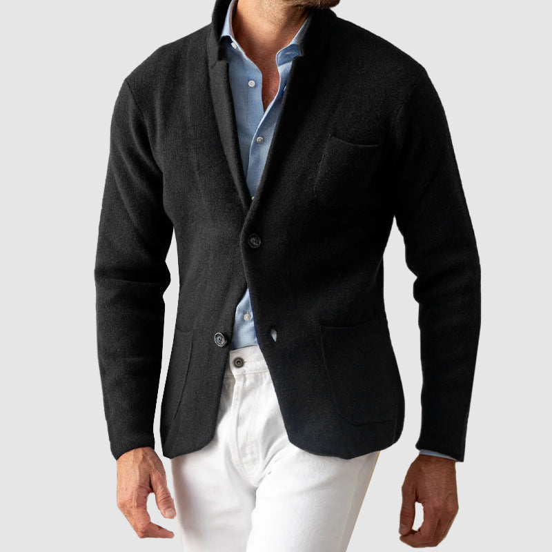 Chic knitted jacket for men with elegant design and refined details | Tycho