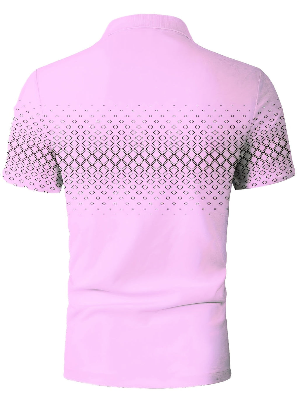 Men's Polo Shirt | Black Diamond Print | Casual & Comfortable | Stretch Fabric