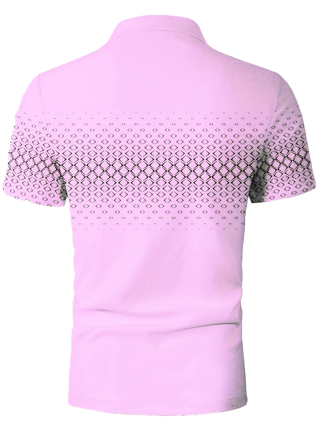 Men's Polo Shirt | Black Diamond Print | Casual & Comfortable | Stretch Fabric