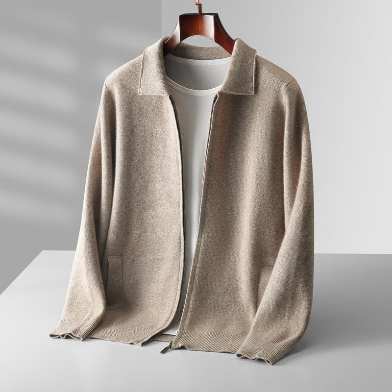 Beautiful cashmere zipped cardigan for timeless elegance and ultimate comfort | Lucas
