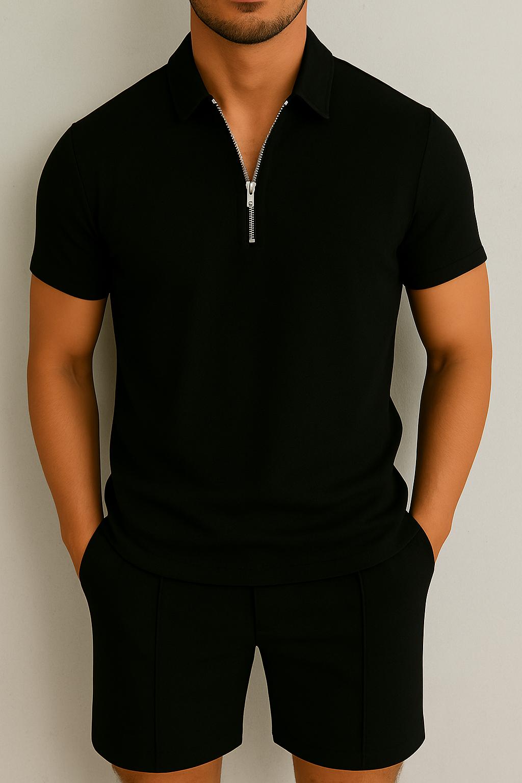 Men's Summer Set | Polo & Shorts | Groomed Fit & Comfort | Casual Chic