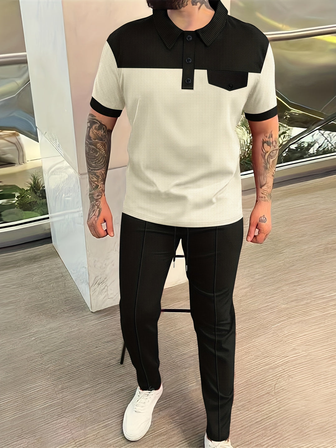Polo Shirt & Trousers | Breathable & Versatile | Stylish and Casual Set