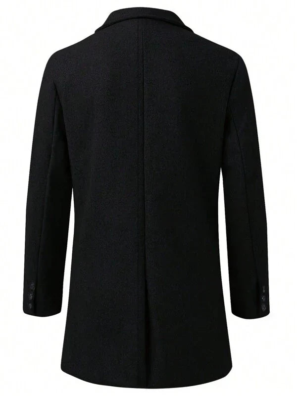 Classic Tailored Overcoat for Men with Timeless Elegance and Classic Hairstyle Design | Teun