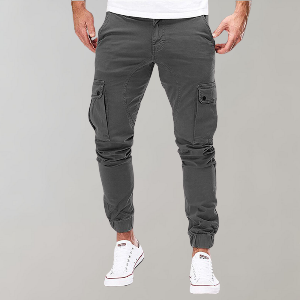 Men's slim cargo trousers with modern fit and casual versatility | Fedde