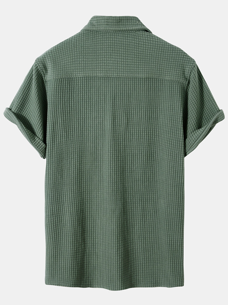 Stylish waffle polo and shorts set for effortless comfort and modern elegance | Finn