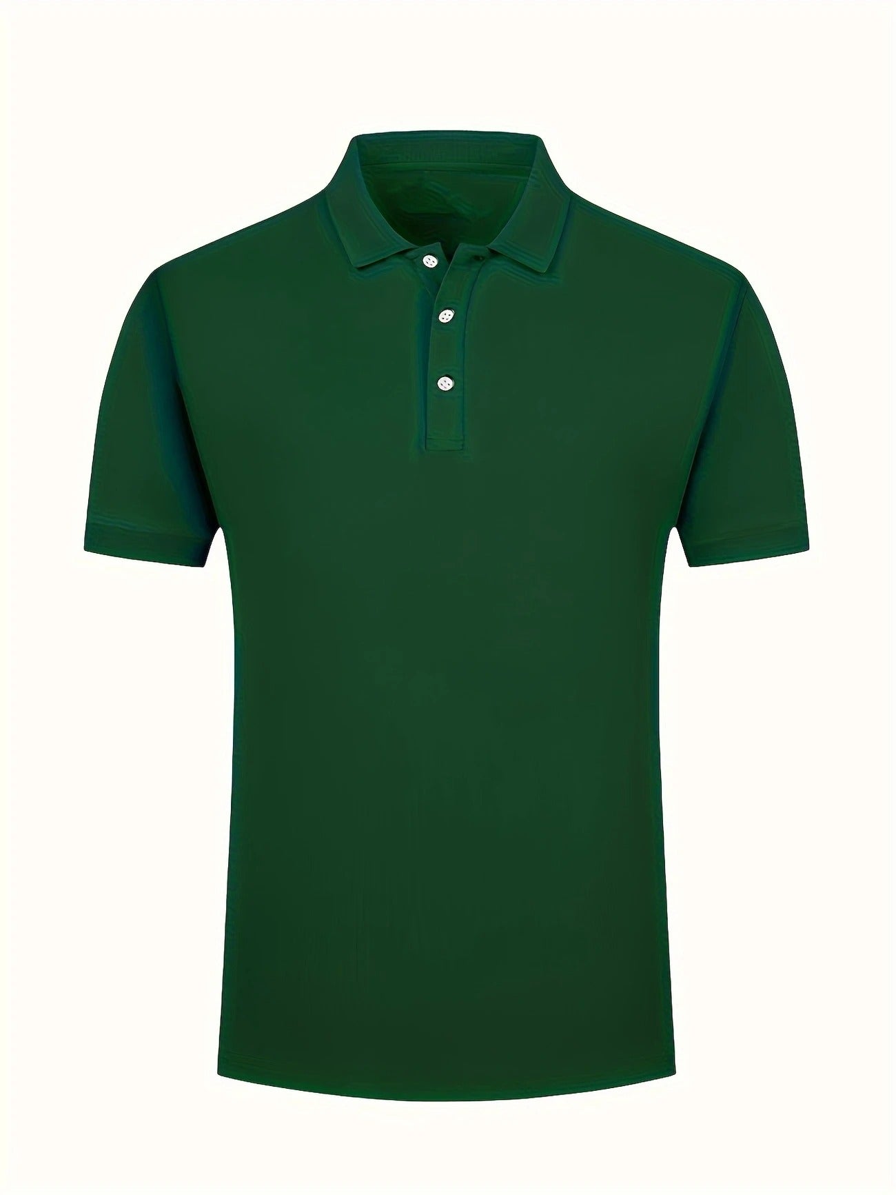 Men's Polo | Solid Colour | Short Sleeves & Lapel Collar | Casual Look