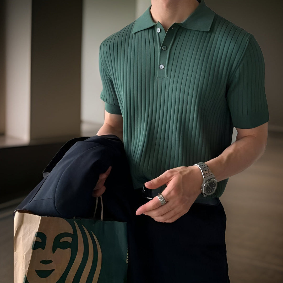 Men's Set of Polo & Pants | 100% Cotton | Timeless & Casual with Unique Designn Outfit