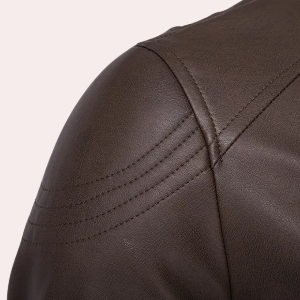 Classic Men's Biker Jacket with bold design and first-class craftsmanship | Thomas