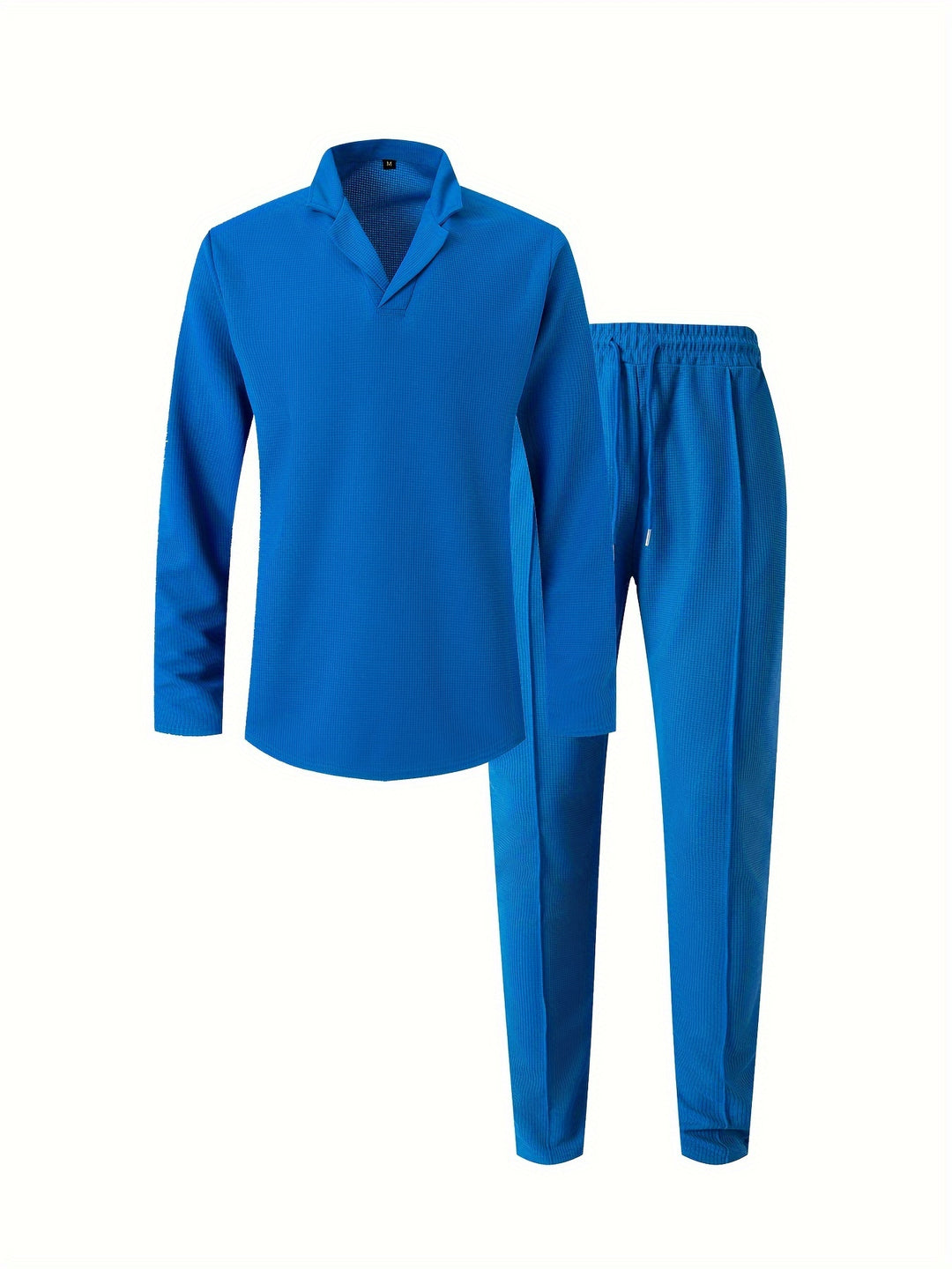 Men's Casual Set | Lapel Shirt & Trousers | Stylish & Comfortable | Spring
