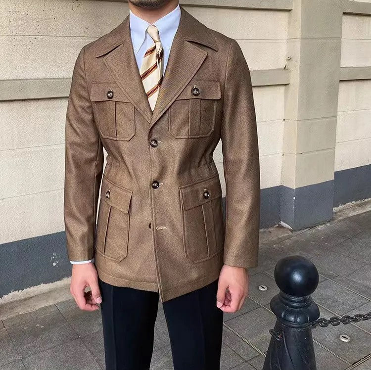 Elegant and unique men's summer coat with classic style and timeless design | Lucas