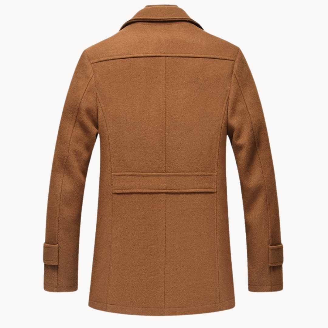 Elegant wool coat for men with timeless warmth and ultimate comfort | Ezra