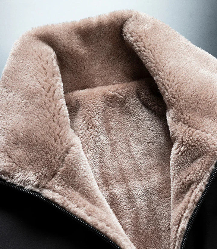 Luxury winter jacket with soft fleece lining and water-repellent protection for men | Tobias