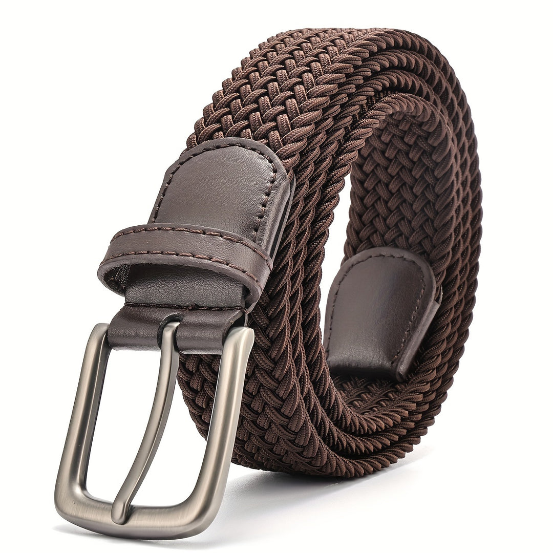 Stretch Woven Belt for Men's Golf and Casual Wear with Durable Polyester and Alloy Buckle | Olivier