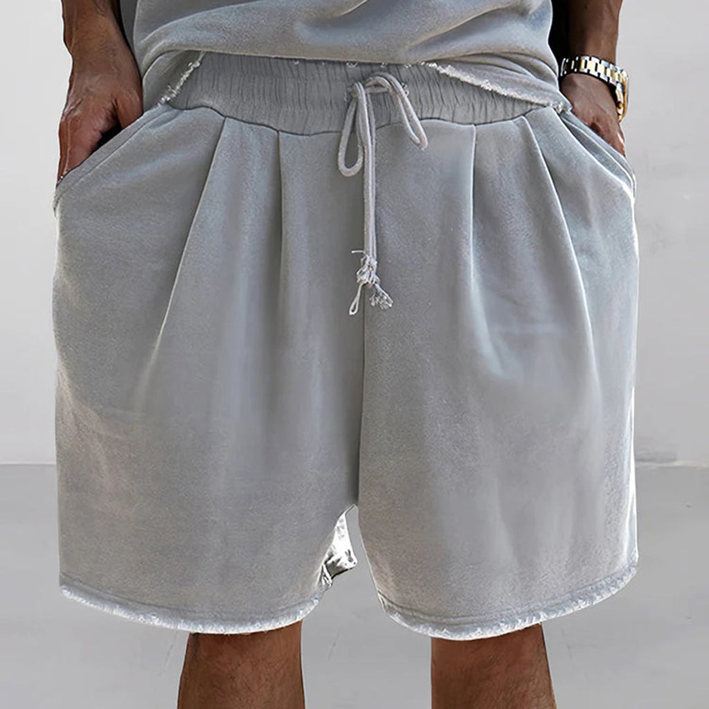 Comfortable and Casual Summer Set with Relaxed Fit T-shirt and Shorts for Men | Jesse