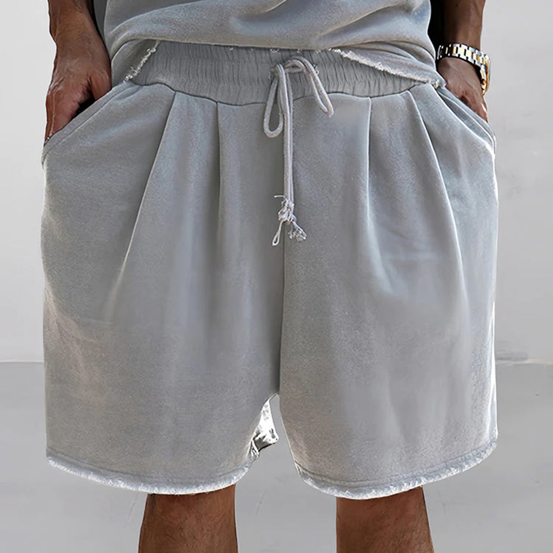 Comfortable and Casual Summer Set with Relaxed Fit T-shirt and Shorts for Men | Jesse
