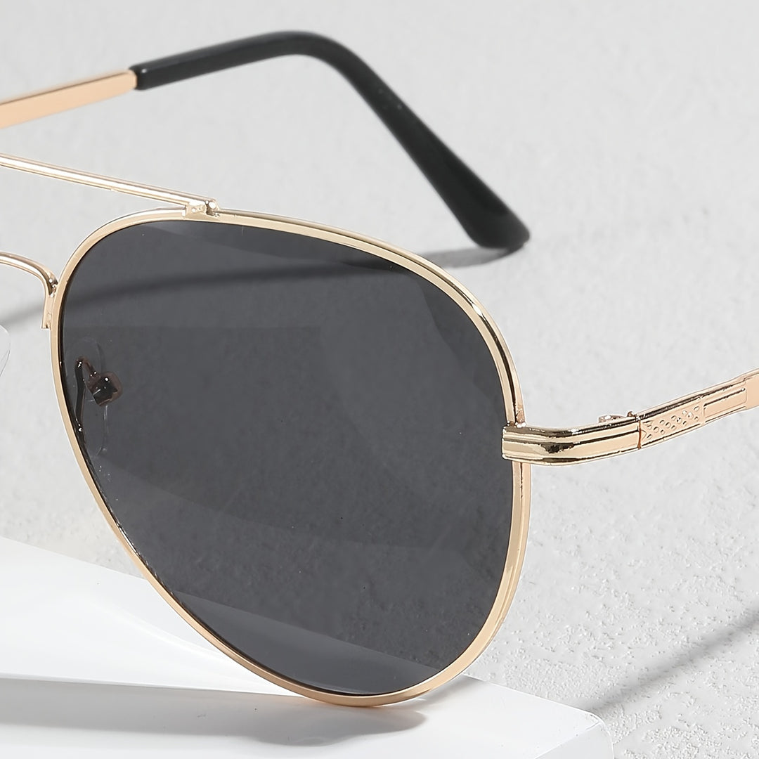 Advanced aviator sunglasses for men with metal frame and PC lenses | Fabian