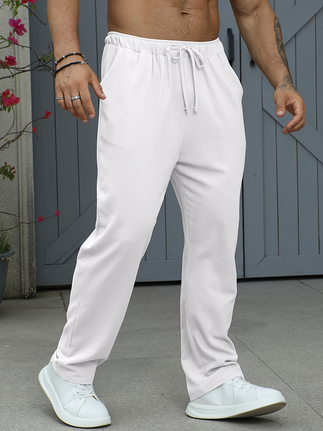 Men's sweatpants | Lightweight Linen-Cotton | Breathable & Comfortable