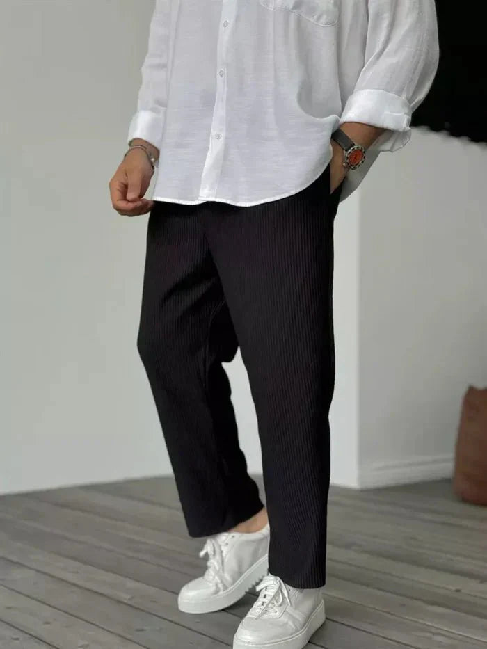 Luxury ribbed trousers | Elegant & Timeless | Comfortable fit | Men's