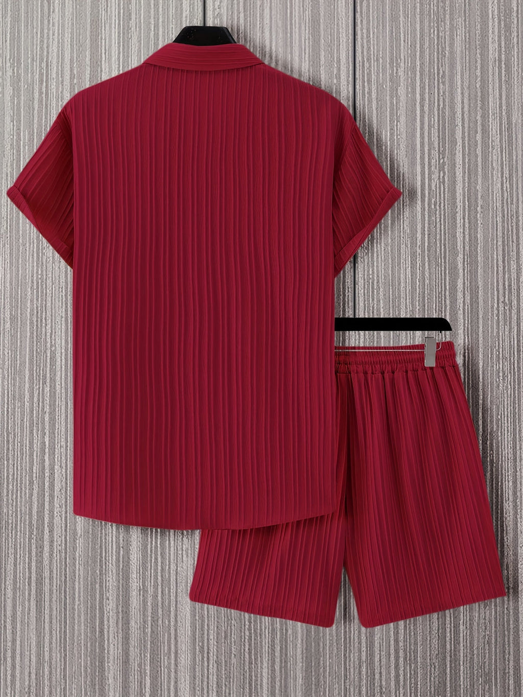 Men's Summer Set | Lapel Shirt & Shorts | Casual & Sporty