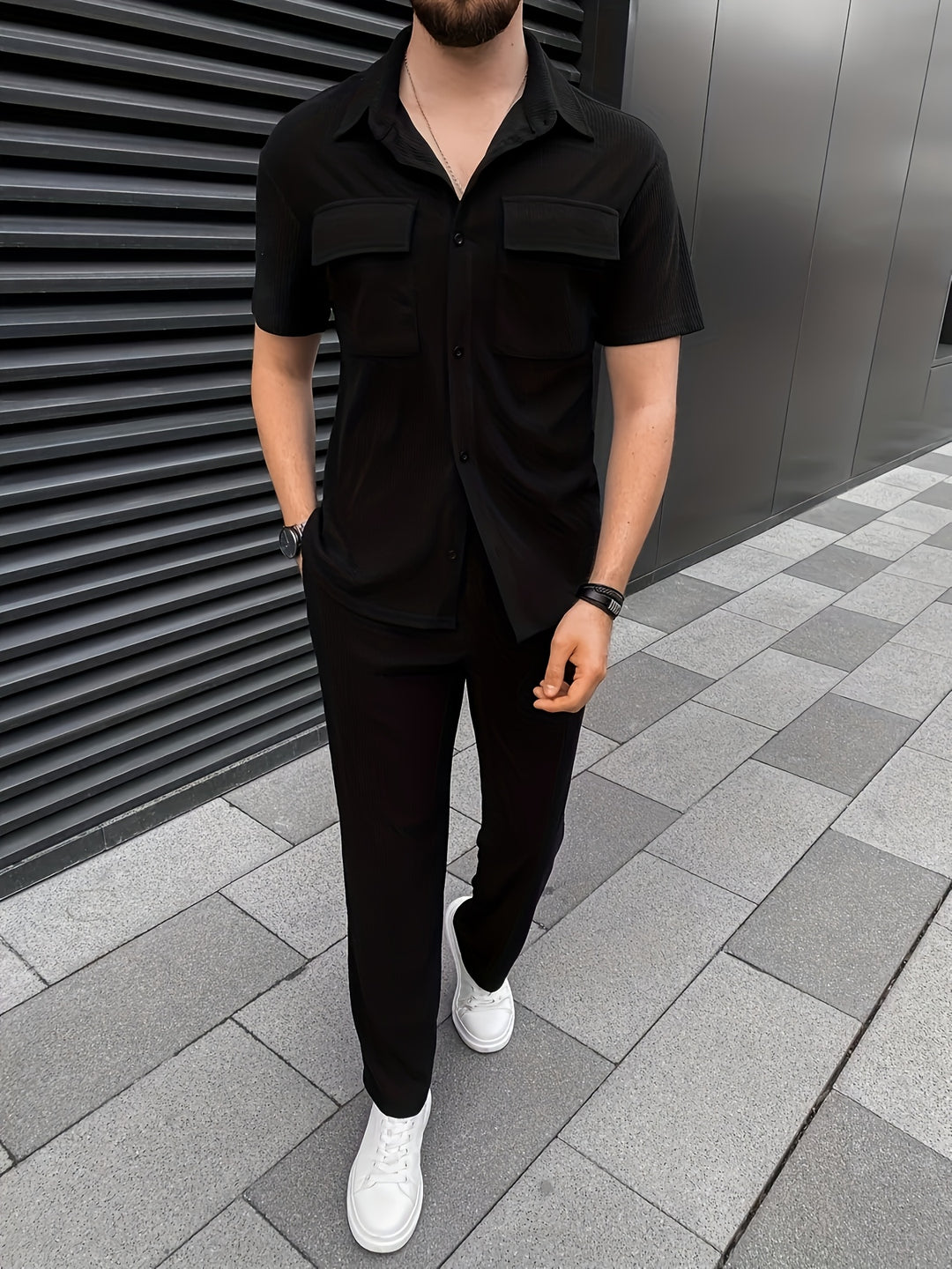 Corduroy Set | Refined & Trendy | Button-Up Shirt & Tailored Trousers | Men's