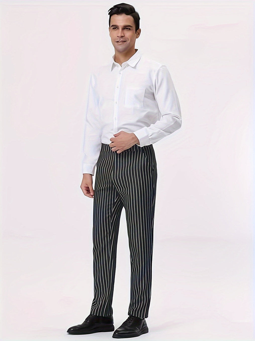 Men's Trousers | Striped & Casual | With Pockets & Comfortable Fit | Outdoor & Everyday