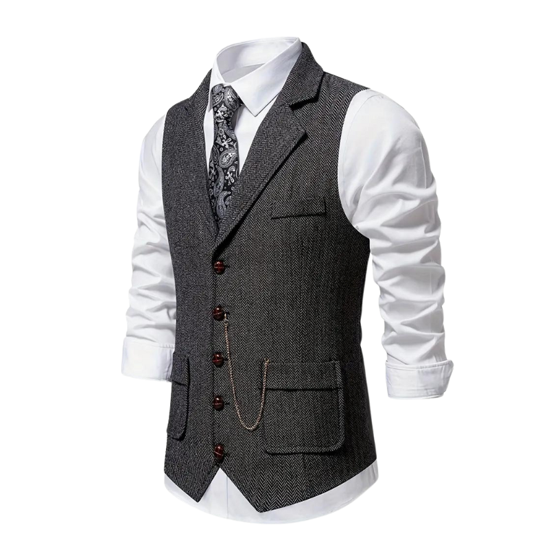 Elegant and vintage men's cardigan with classic charm and timeless sophistication | Morris