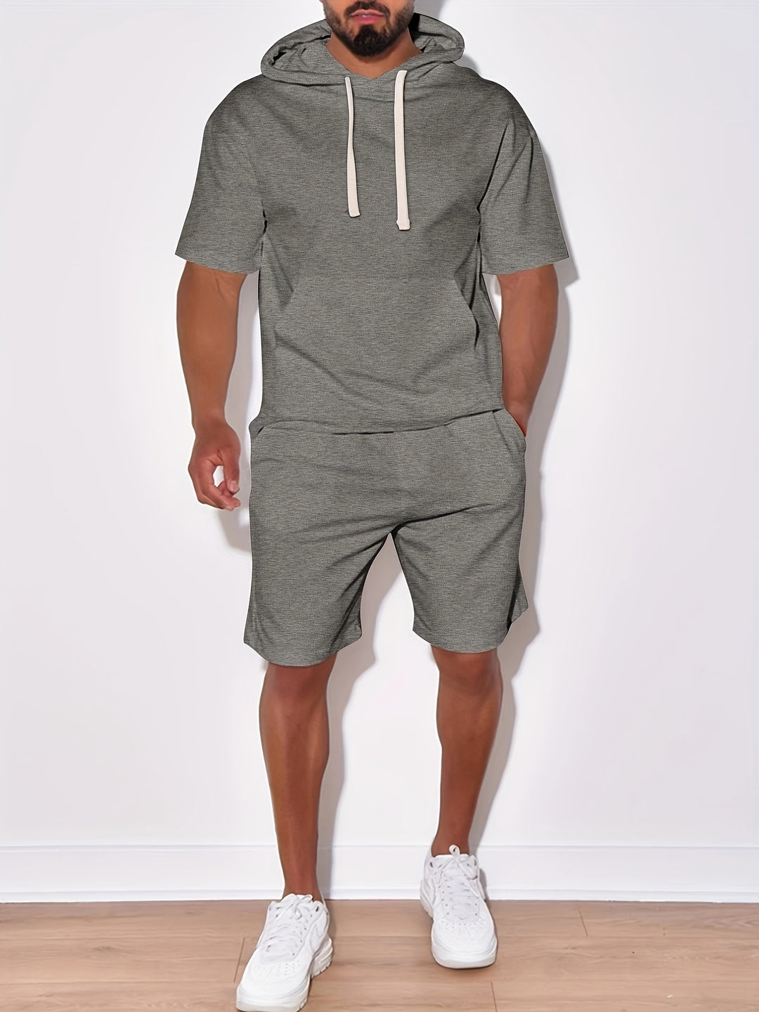 Sweatshirt & Shorts Set | Casual & Stylish | Modern Design | Men's