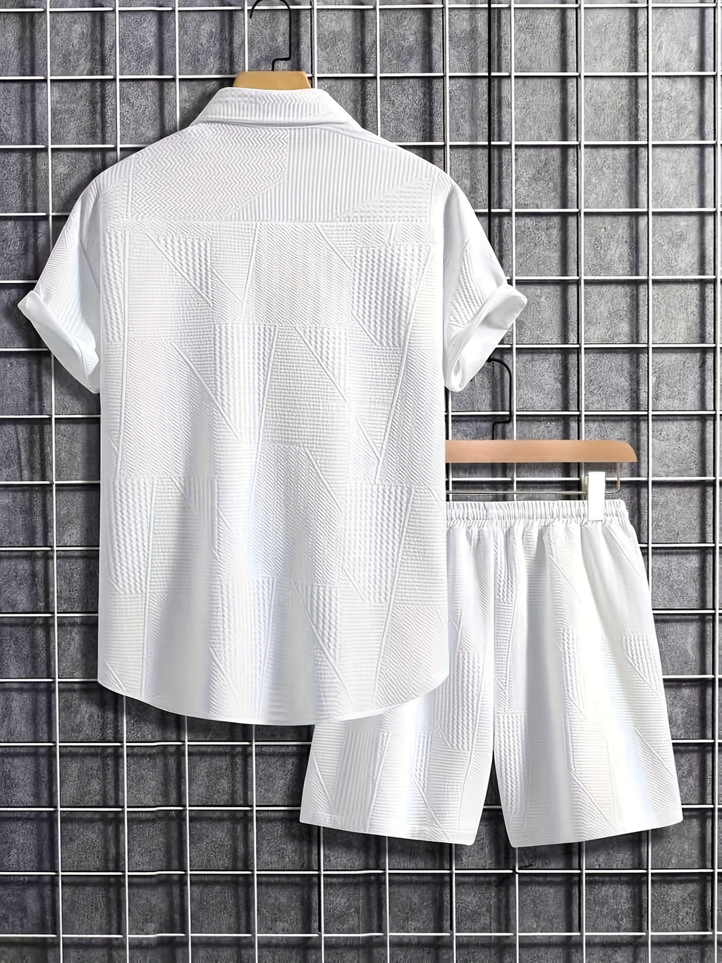 Men's Sporty Summer Set | Breathable Shirt & Shorts | Classic Design