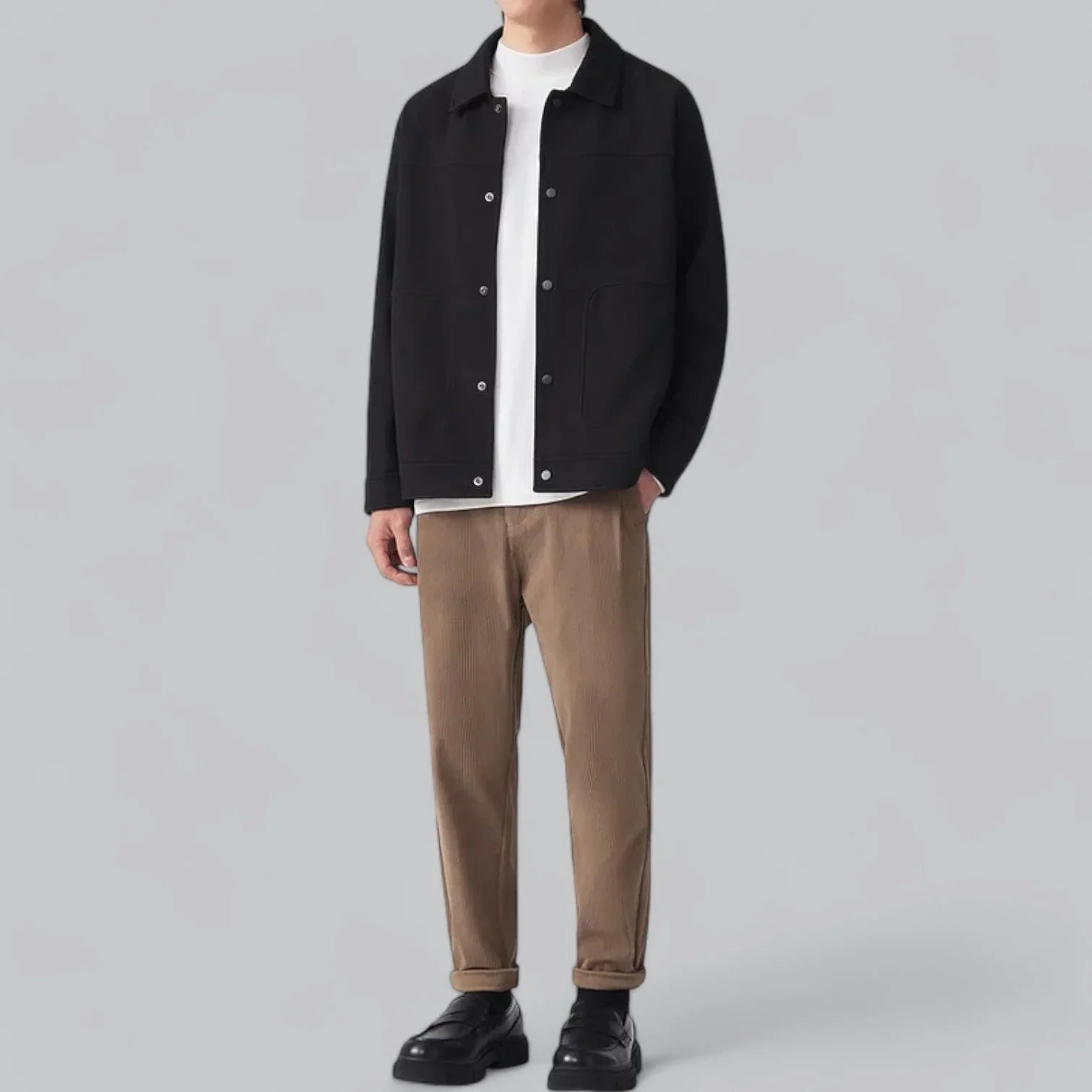 Elegant men's jacket crafted from premium fabric for timeless style and comfort | Gideon