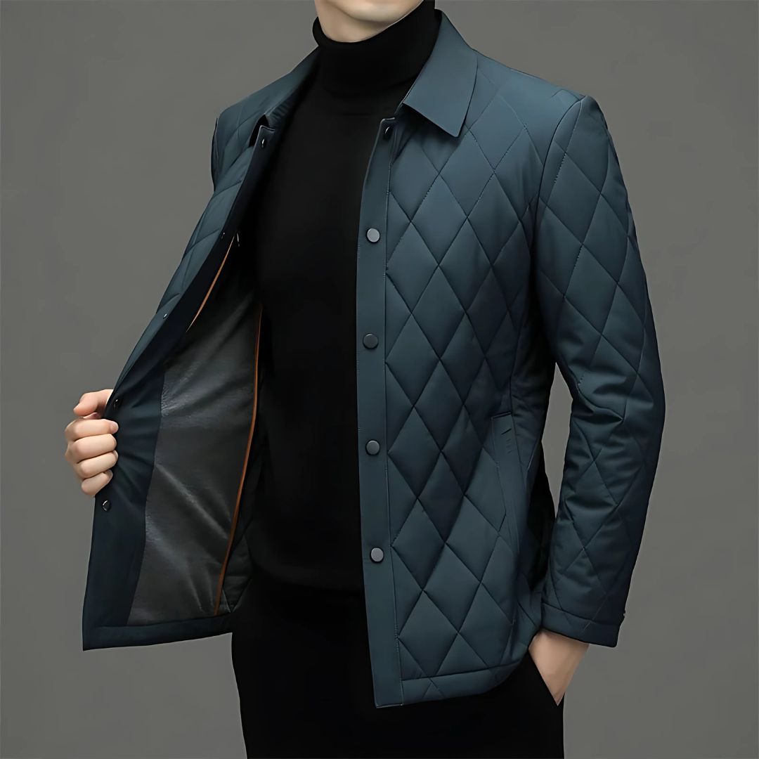 Elegant jacket with check pattern for timeless charm and unmatched warmth | Thijs