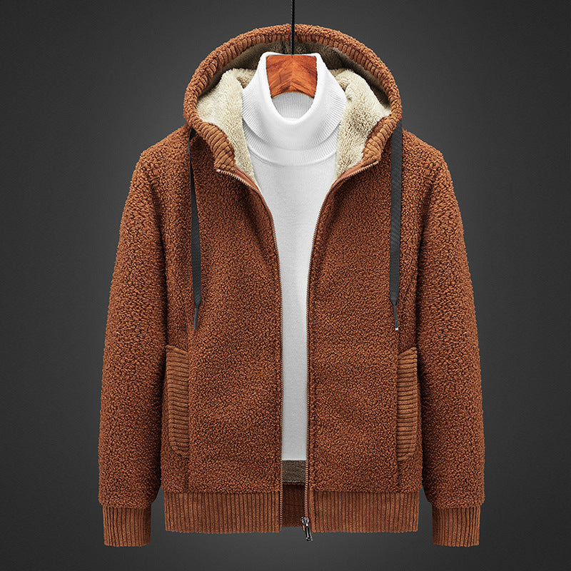 Cosy lined Zip-Up hooded jumper for ultimate warmth and timeless elegance | Noah