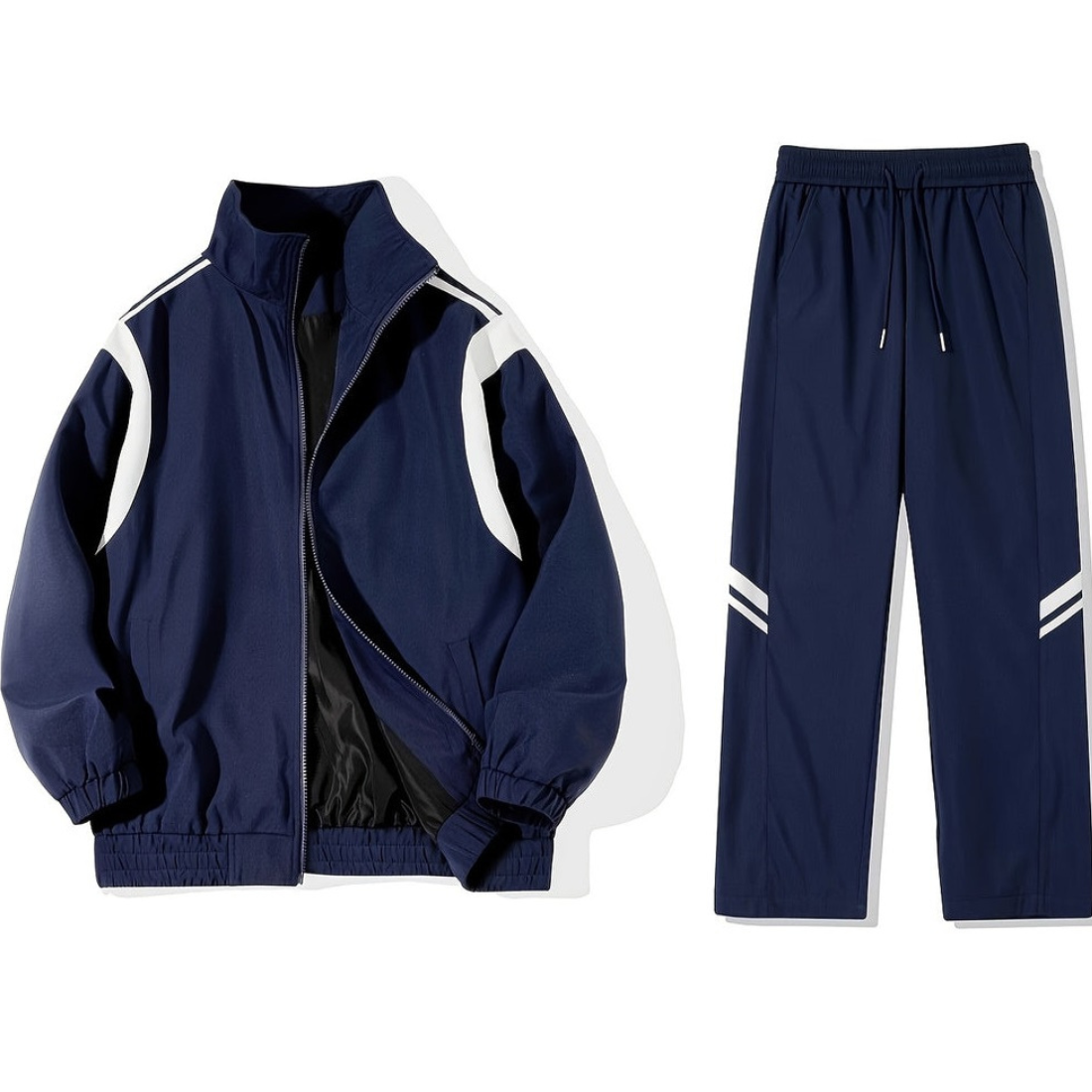 Men's Tracksuit | Windbreaker & Joggers | Color Block | Spring & Autumn