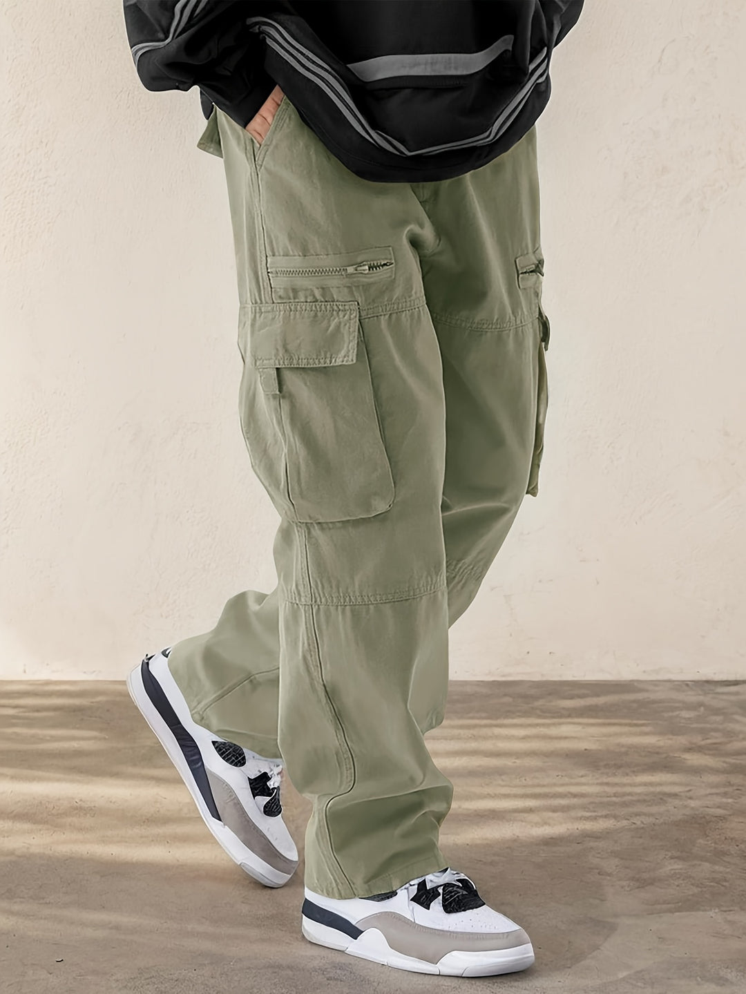 Men's Cargo Trousers | Drawstring & Flap Pockets | Comfortable & Durable | Streetwear
