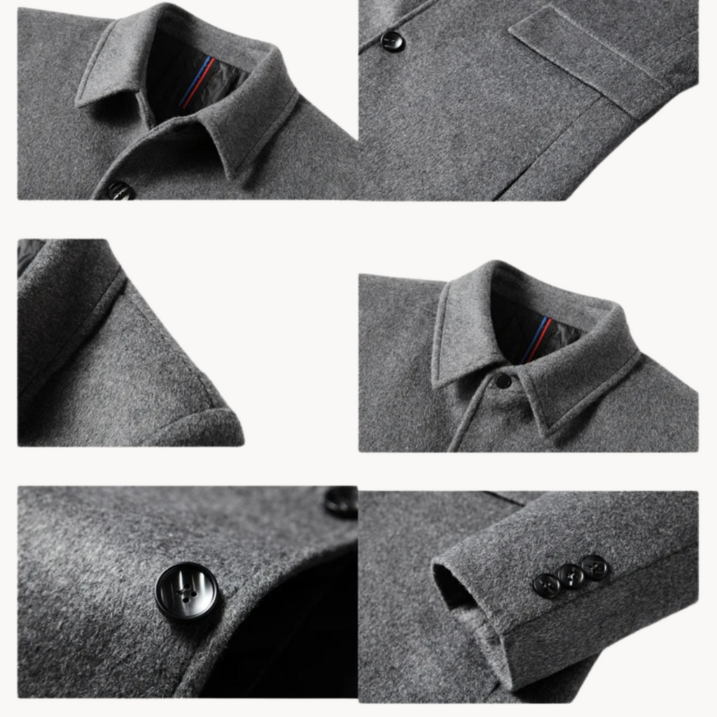 Classic men's wool coat for unmatched warmth and refined style | Morris