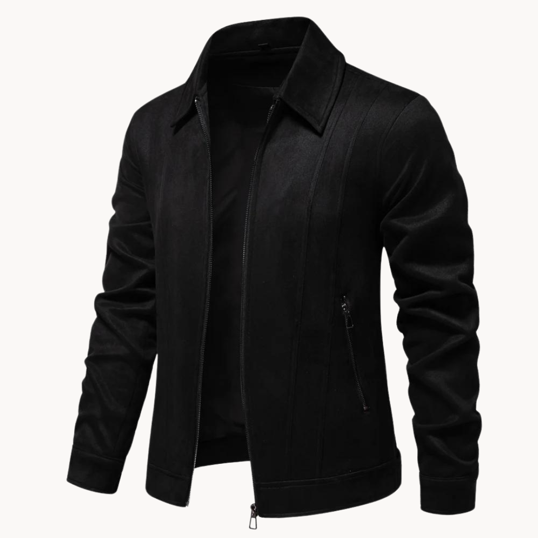 Luxury suede jacket for men with refined style and unmatched sophistication | Maik