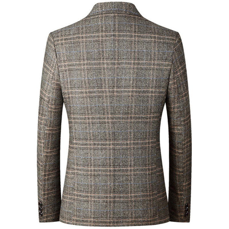 Classic Slim Fit checked blazer for men with British charm and timeless elegance | Bass