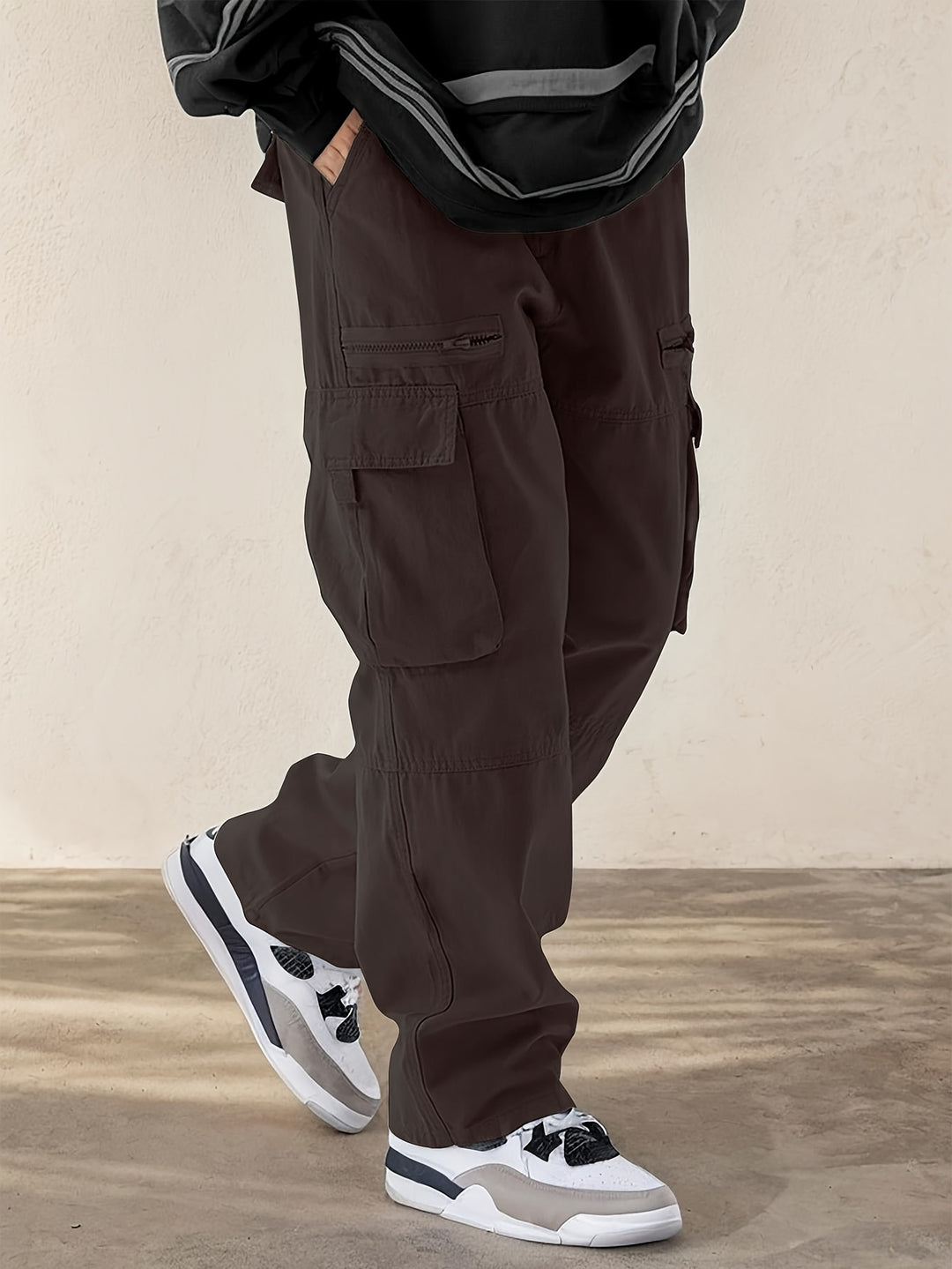 Men's Cargo Trousers | Drawstring & Flap Pockets | Comfortable & Durable | Streetwear