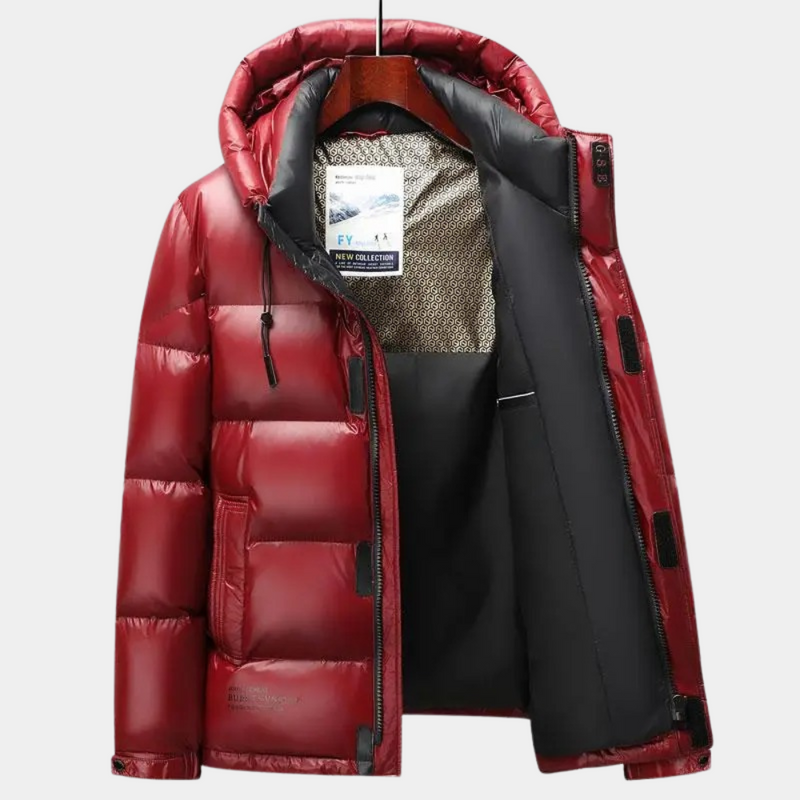 Cozy winter jacket for men with high-quality insulation and streamlined design | Hidde