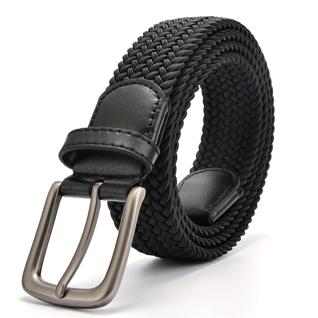 Stretch Woven Belt for Men's Golf and Casual Wear with Durable Polyester and Alloy Buckle | Olivier