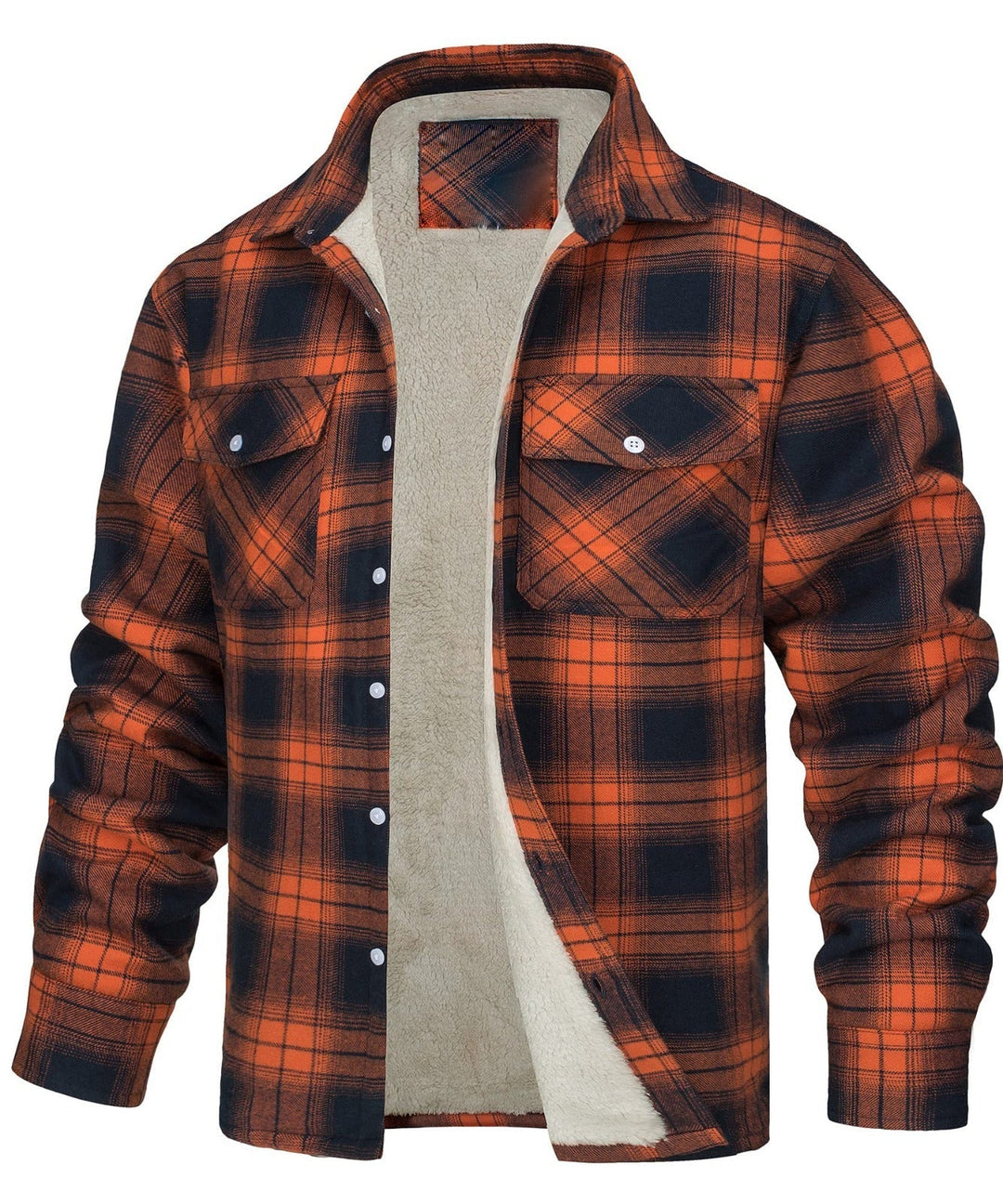 Checkered Shirt Jacket | Winter Warmth & Style | Fleece Lined