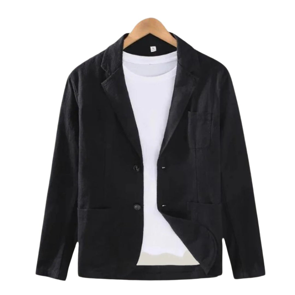 Elegant Italian linen blazer for men with refined charm and modern look | Cas