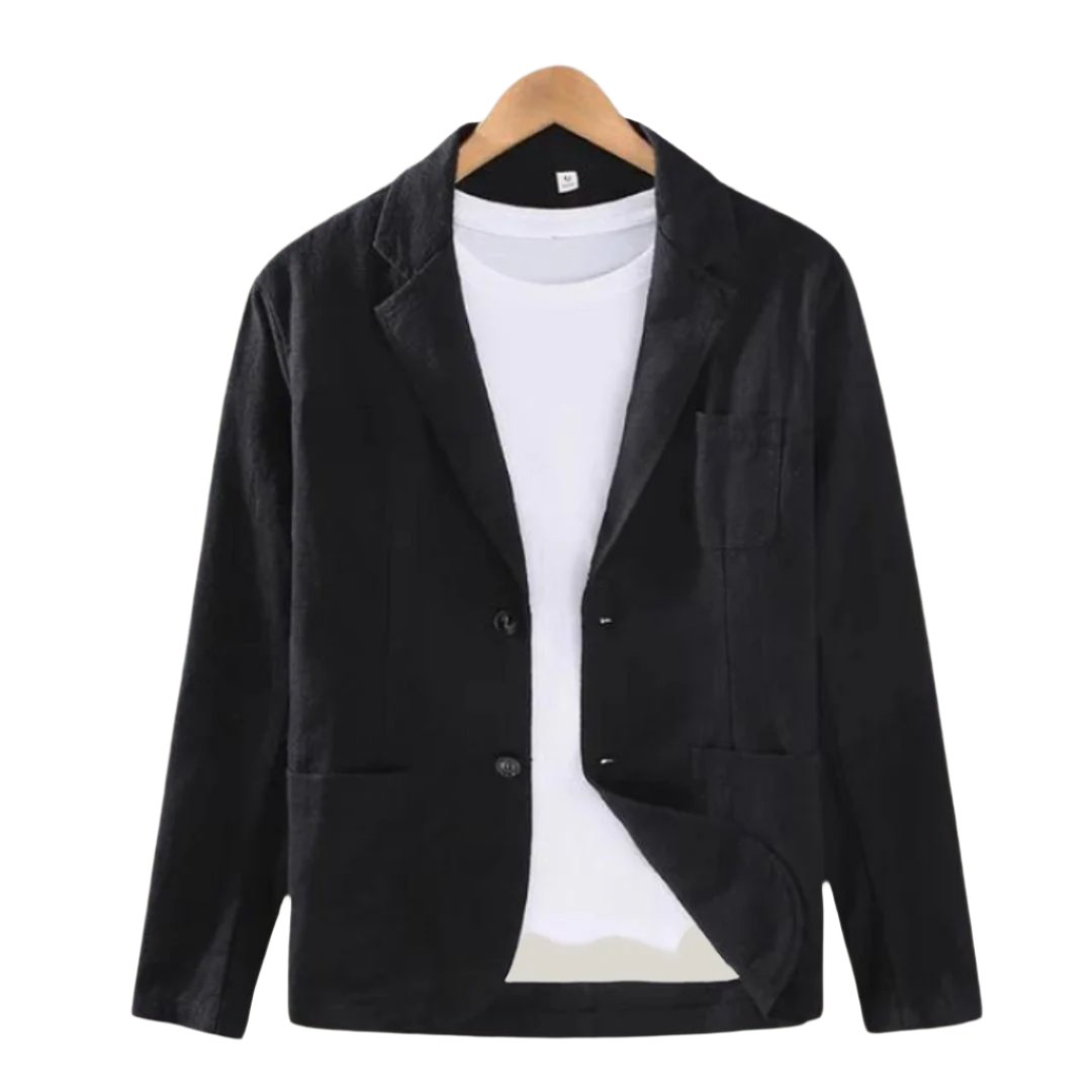 Elegant Italian linen blazer for men with refined charm and modern look | Cas