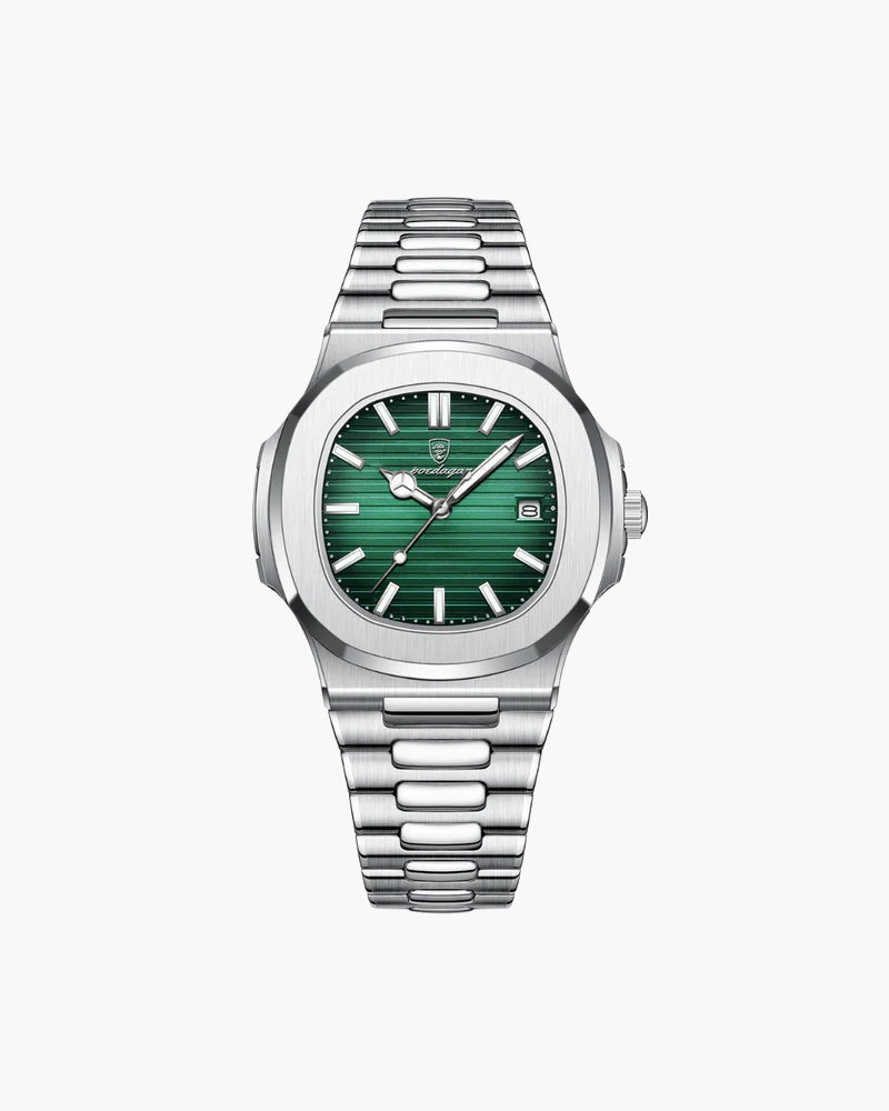 Luxury waterproof quartz watch with luminous functions and stainless steel design | Beau