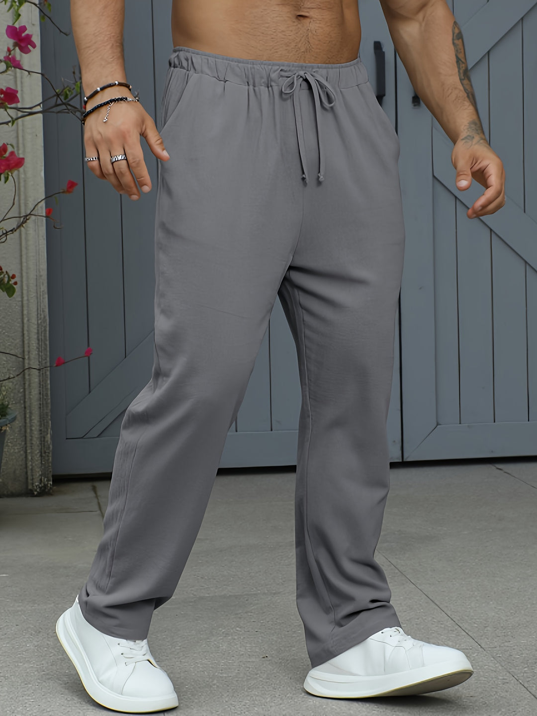 Men's sweatpants | Lightweight Linen-Cotton | Breathable & Comfortable