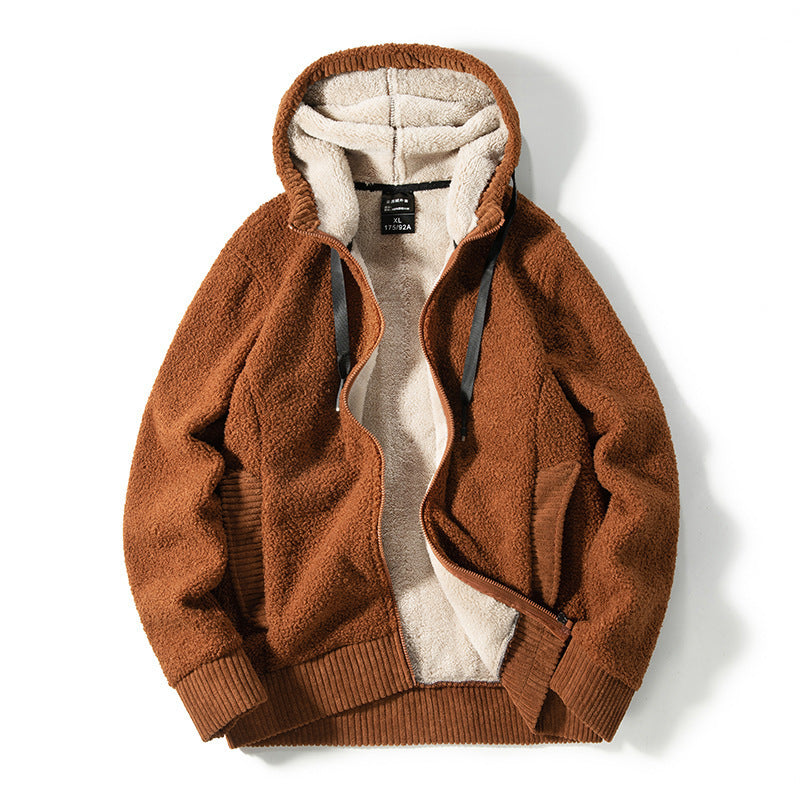 Cosy lined Zip-Up hooded jumper for ultimate warmth and timeless elegance | Noah