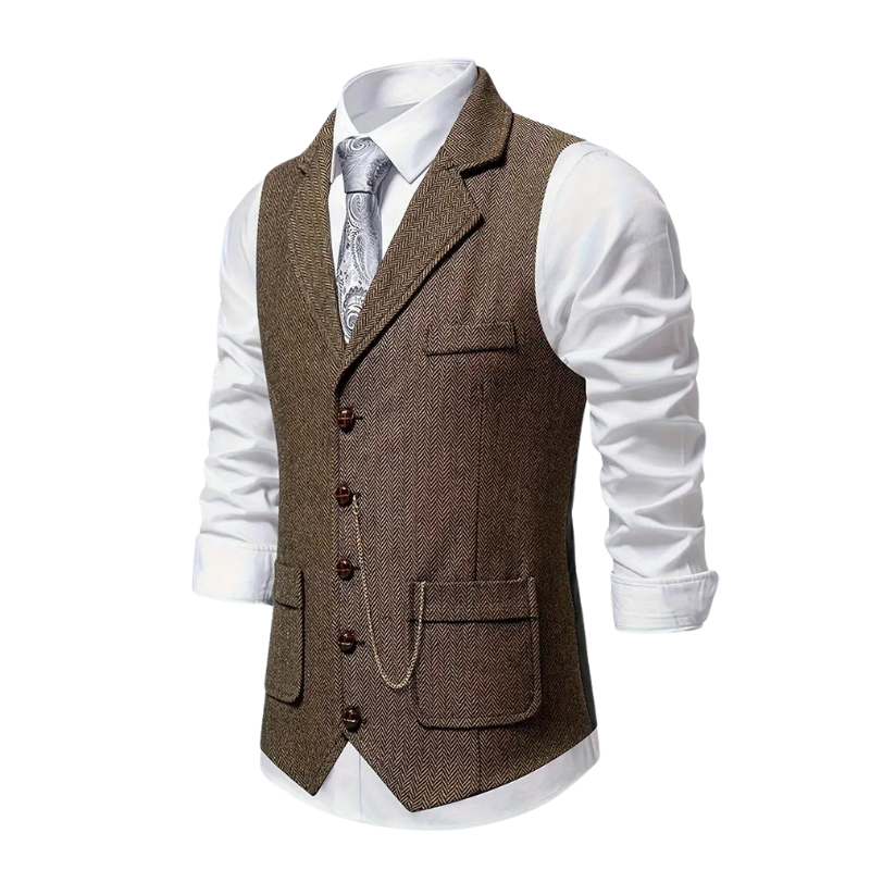 Elegant and vintage men's cardigan with classic charm and timeless sophistication | Morris