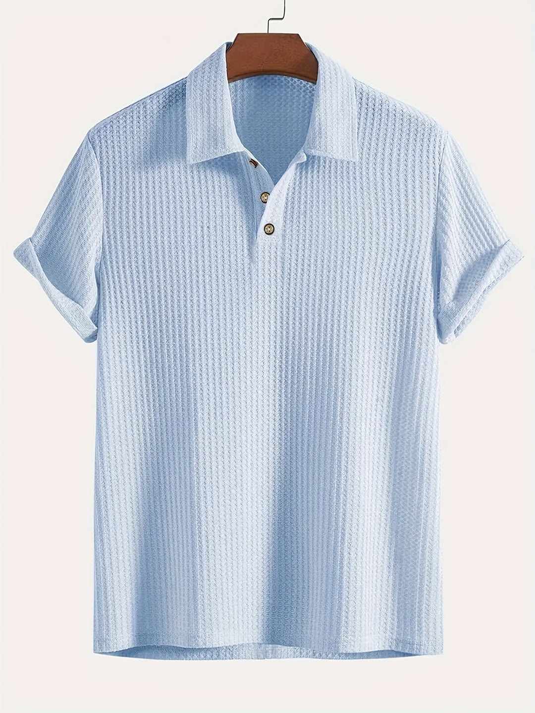 Men's Ribbed Shirt | Soft & Breathable | Stretch & Short Sleeves