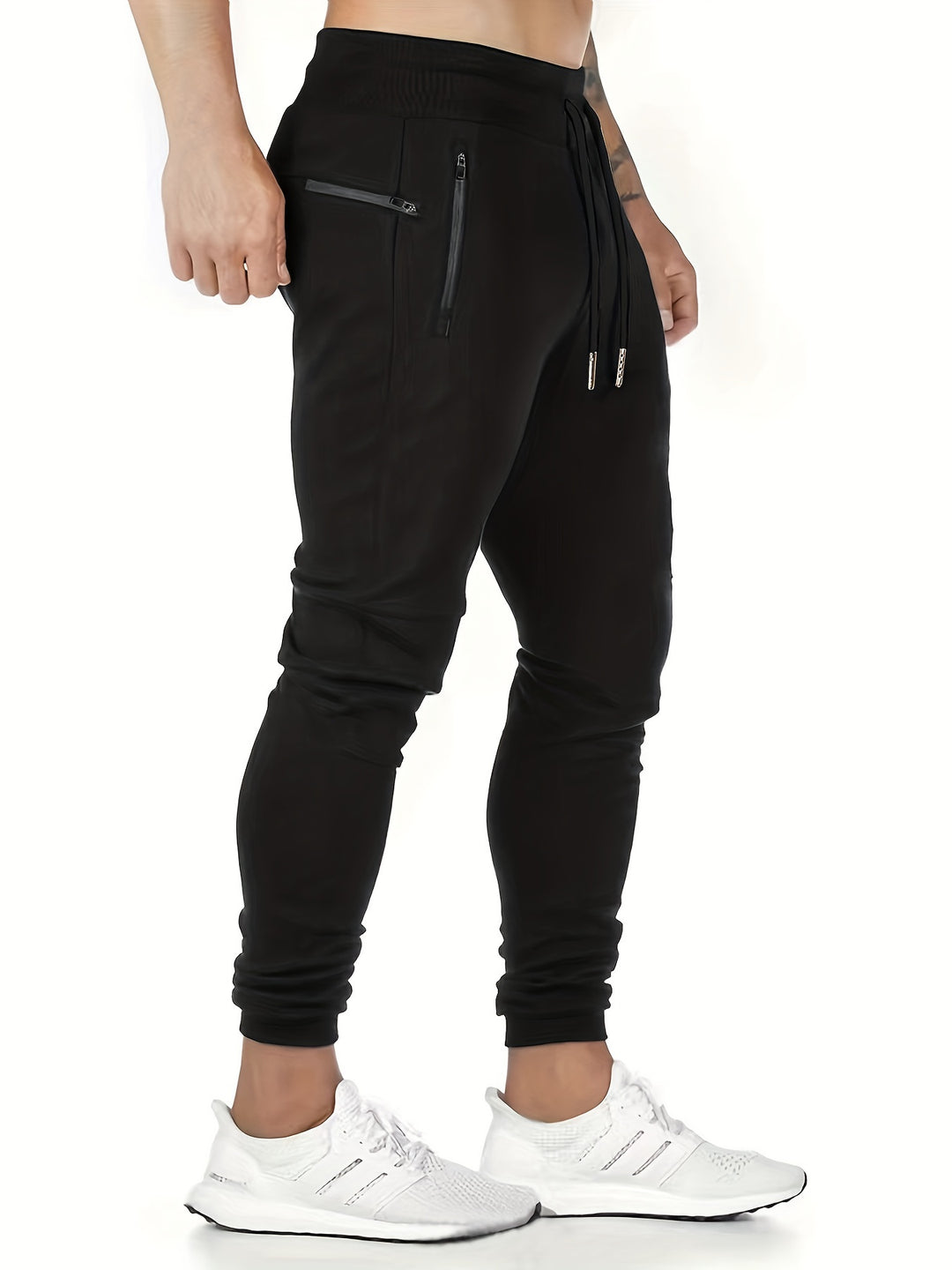 Men's sweatpants | Lightweight & Breathable | With Zip Pockets & Drawstring